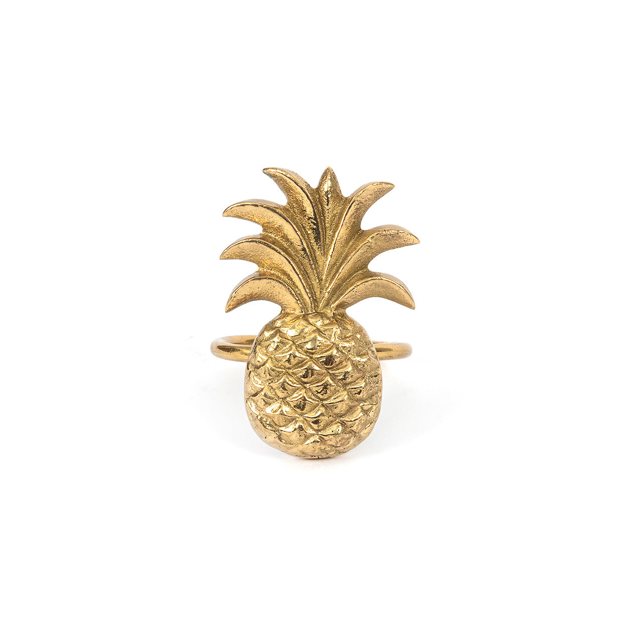 Rond de serviette Ananas - Or
