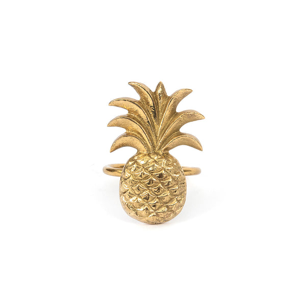 Rond de serviette Ananas - Or