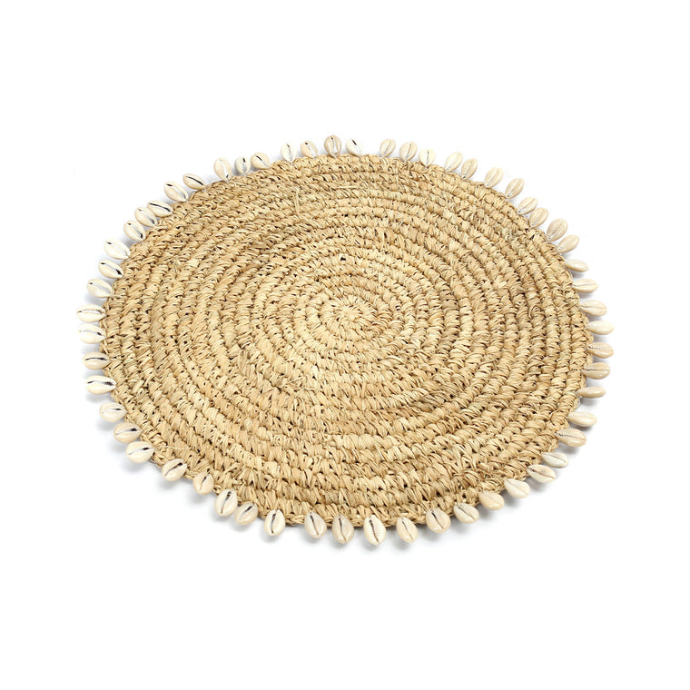 The Raffia Shell Pan Coaster