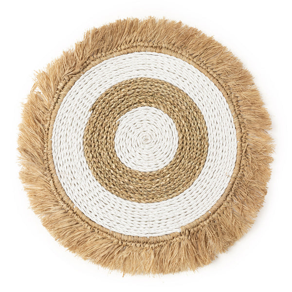 Le Set de table en raphia et jonc de mer - Blanc naturel
