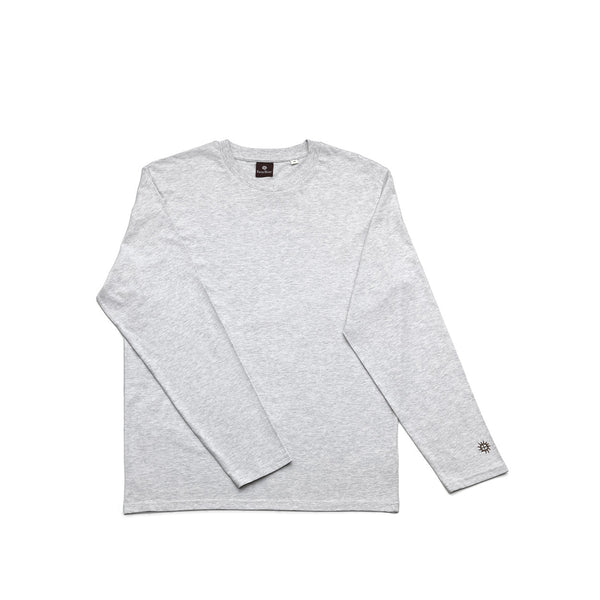 Le T-shirt manches longues Checkerboard - Gris chiné - S