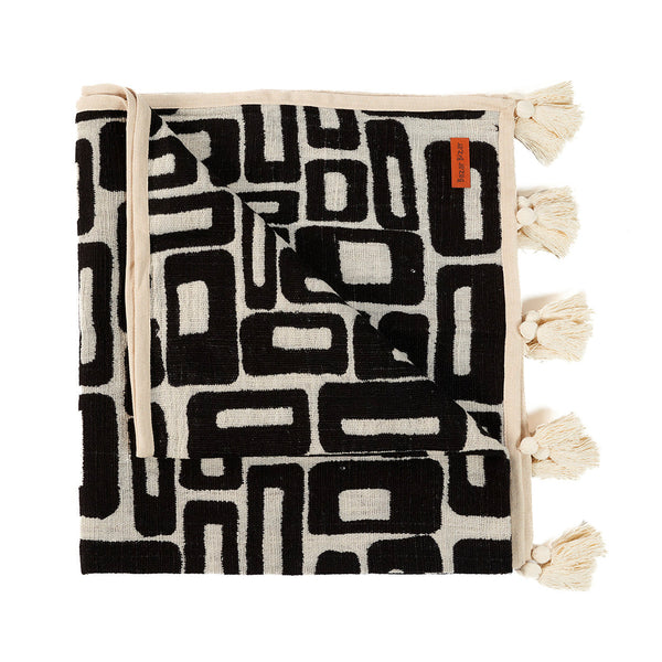 Azteekse sprei – naturelzwart