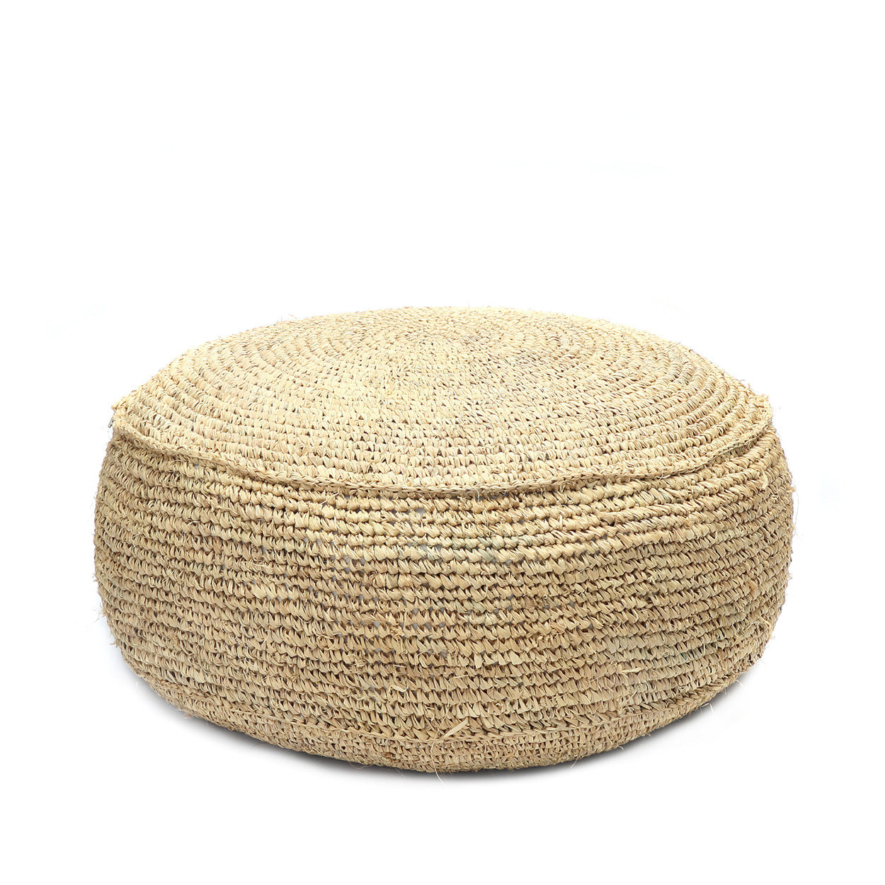 The Raffia Flores Pouffe - Natural