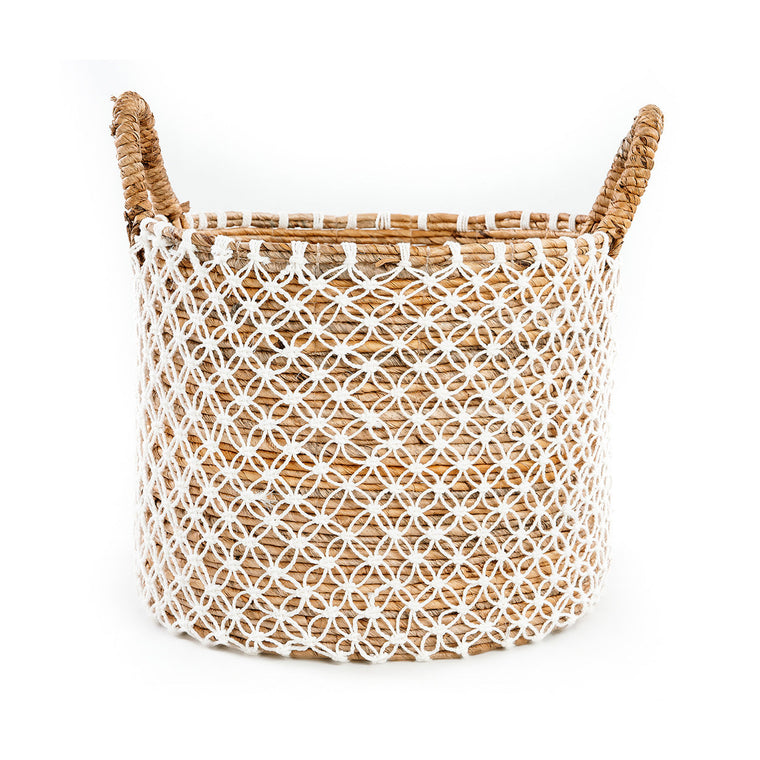 The Crossed Stitched Macrame Basket - L