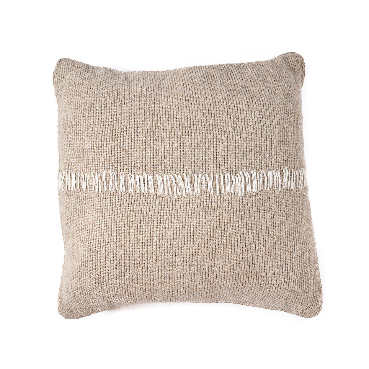 La housse de coussin point de lin - Blanc naturel