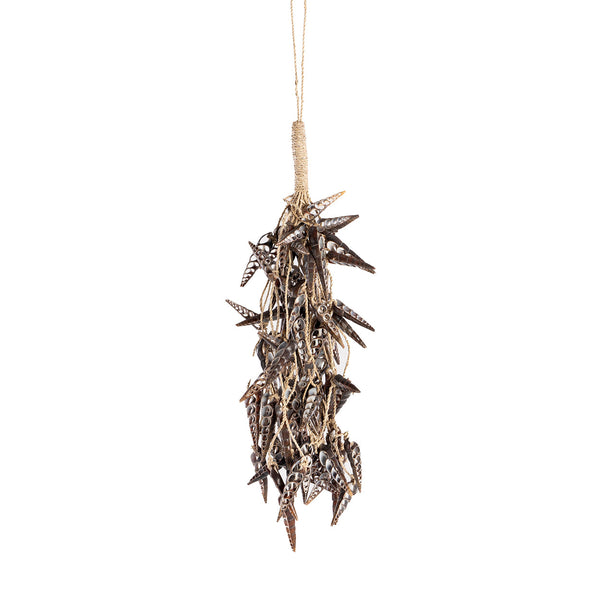 La breloque licorne en coquillage - Marron