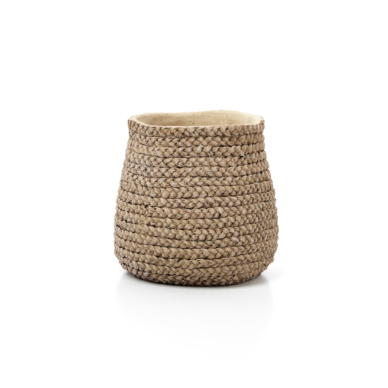 Le faux cache-pot tressé - Naturel - L