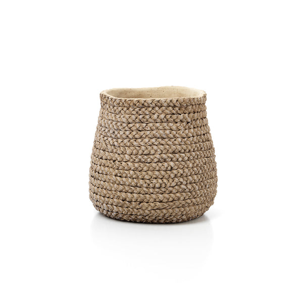 Le faux cache-pot tressé - Naturel - L