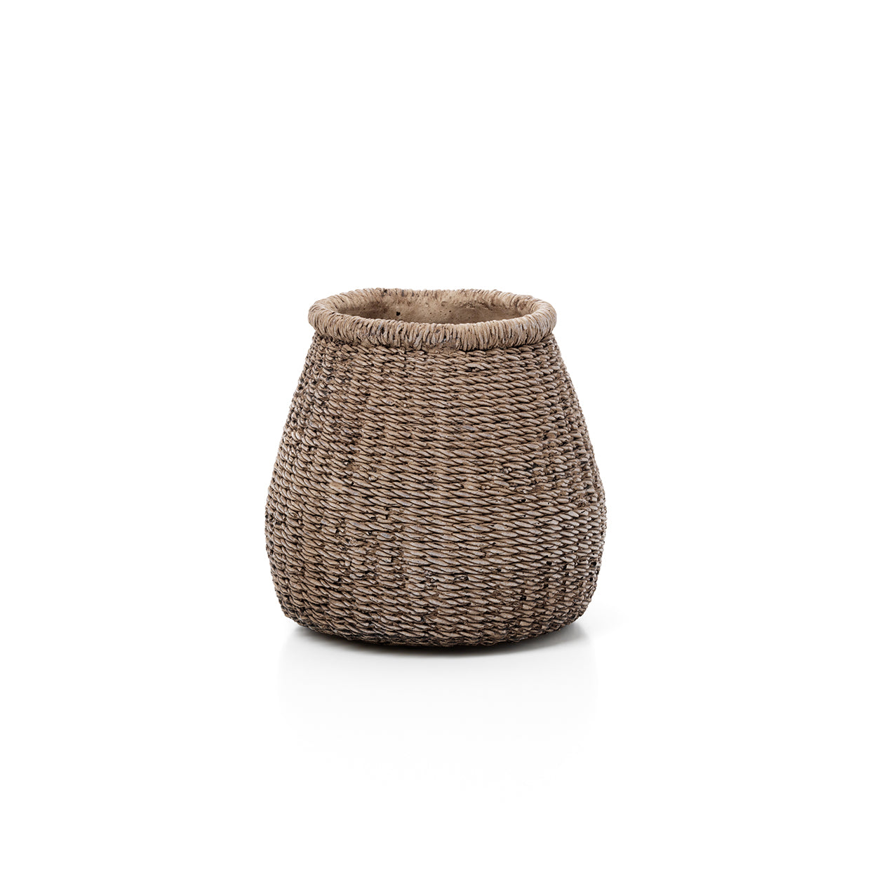 Le pot de fleurs Faux-Puff – Marron – M