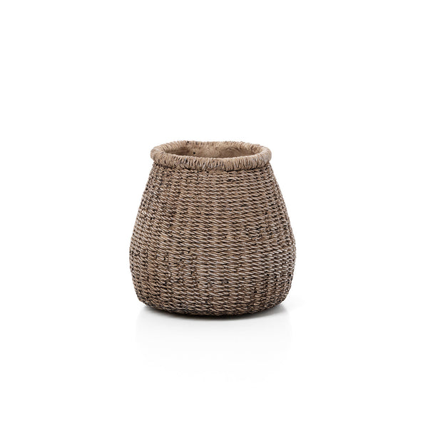 Le pot de fleurs Faux-Puff – Marron – M