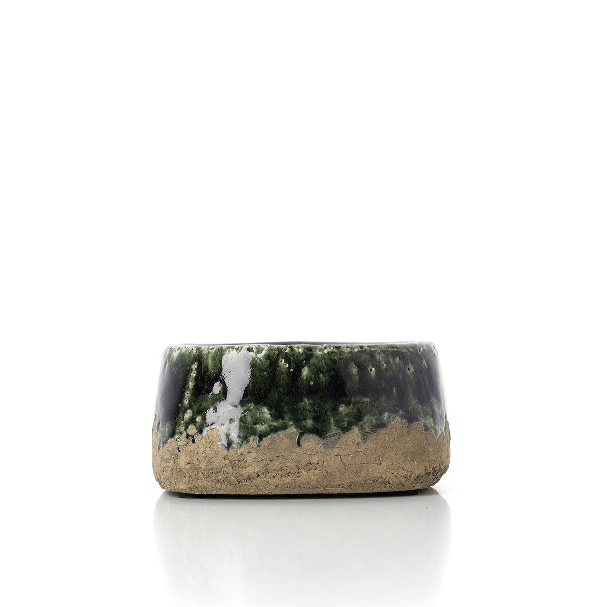 Le pot de fleurs Moss Bowl - Vert Béton - Bas