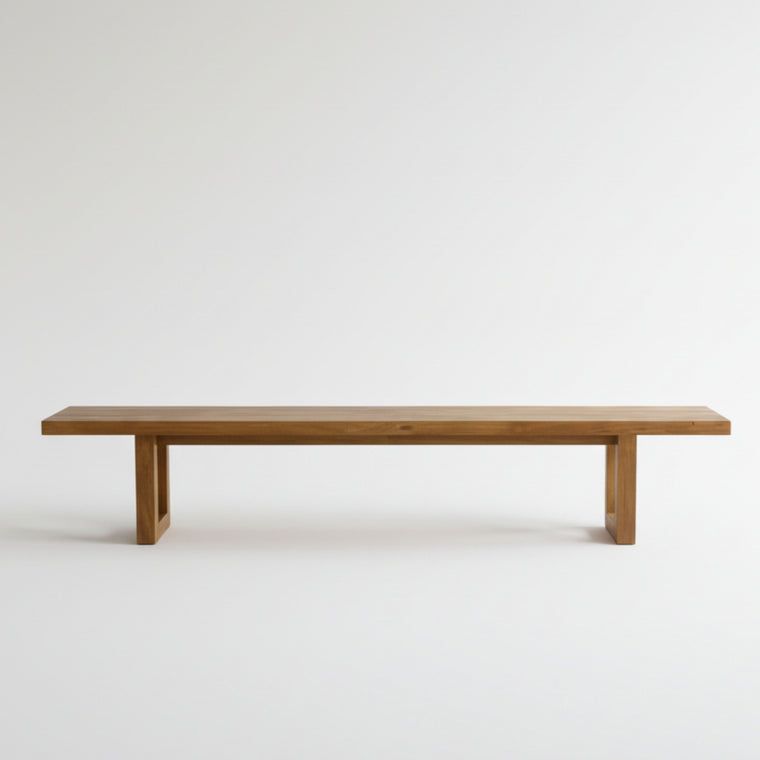 Bench With Square Foot - Natural - 220