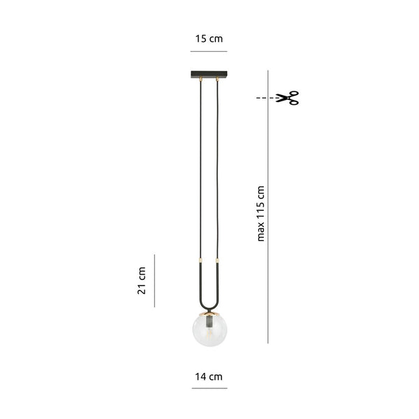 GLAM 1 BLACK/TRANSPARENT