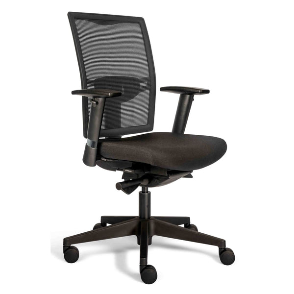 Workliving Projectas V1 Mesh Black Edition - Ergonomic Office Chair Design (N)EN 1335