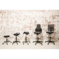 Workliving Stool - PU Seat - Aluminum Base - Bar Stool