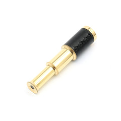 Télescope Vintage en Laiton avec Poignée en Cuir et Coffret en Bois | Or et Noir