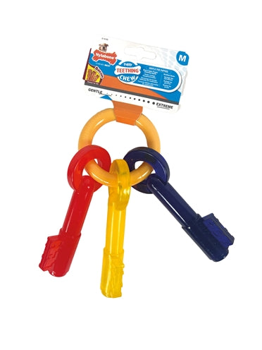 NYLABONE Puppy Chew Sleutels Baconsmaak voor honden tot 16 kg