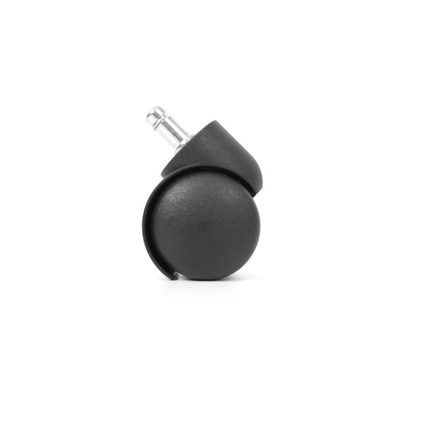 5x Workliving Bureaustoelwielen 11mm/50mm - Harde wielen - Zachte vloeren - PP ongeremd