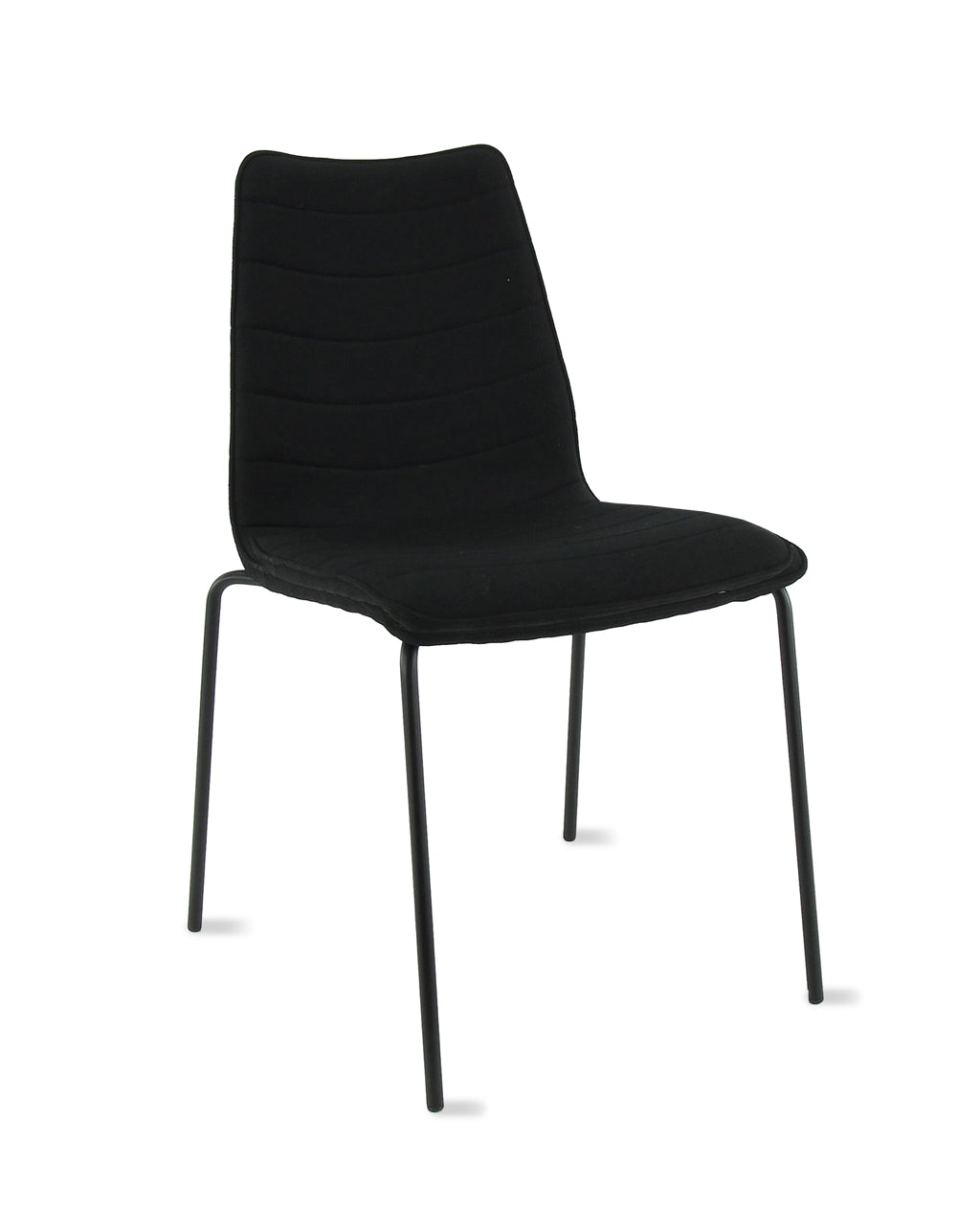 "Chaise de salle à manger / chaise de réunion Workliving Verona - Mirage noir - structure noire"