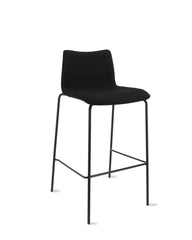 "Workliving Verona Barstool 75 cm - Mirage black fabric - black frame"