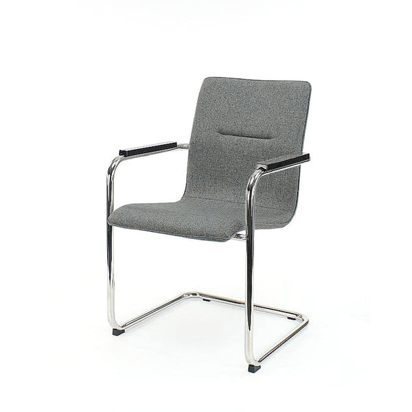 Workliving Meeting Chair X6 - Comfort Sled Wool Felt Middle Grey