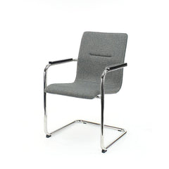Workliving Meeting Chair X6 - Comfort Sled Wool Felt Middle Grey