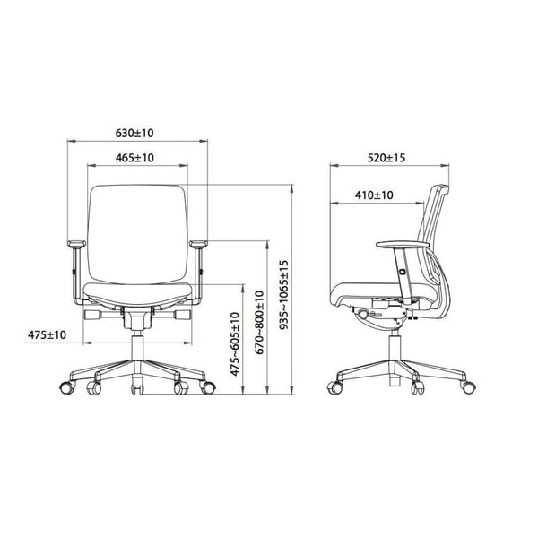 "Workliving Homework Mesh - Ergonomic Design Office Chair (N)EN 1335"