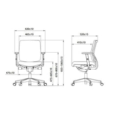 "Workliving Homework Mesh - Ergonomic Design Office Chair (N)EN 1335"