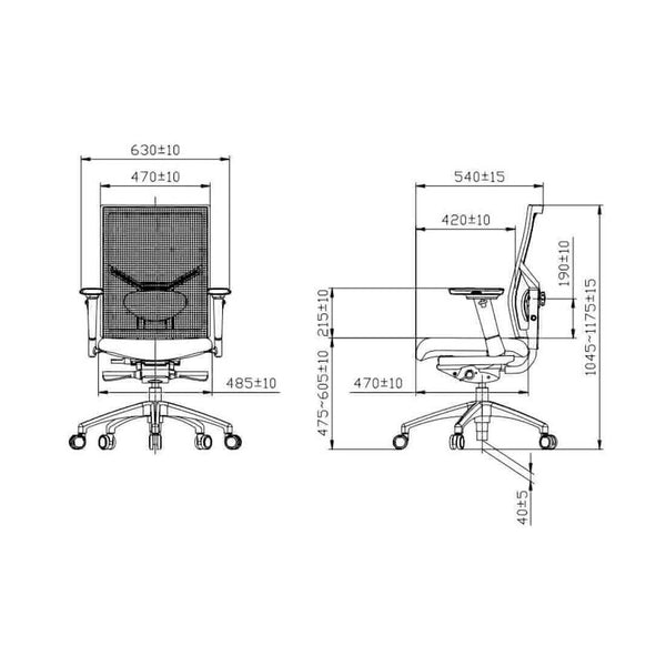Workliving Zuidas Mesh - Siège Regain - Chaise de bureau design ergonomique (N)EN 1335