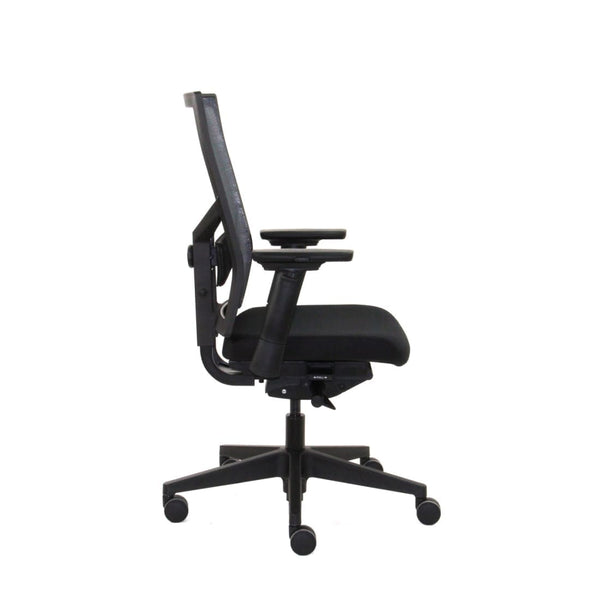 Workliving Zuidas Mesh Black Edition - Siège en Regain - Chaise de bureau ergonomique (N)EN 1335