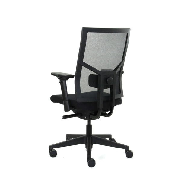 Workliving Zuidas Mesh Black Edition - Siège en Regain - Chaise de bureau ergonomique (N)EN 1335
