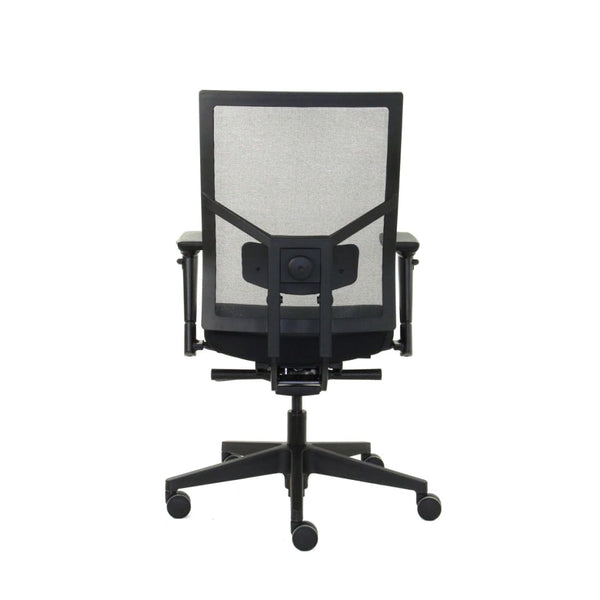 Workliving Zuidas Mesh Black Edition - Siège en Regain - Chaise de bureau ergonomique (N)EN 1335