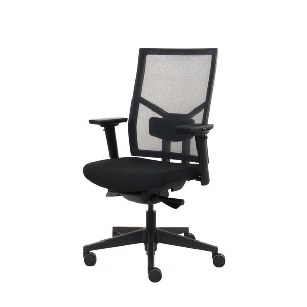 Workliving Zuidas Mesh Black Edition - Siège en Regain - Chaise de bureau ergonomique (N)EN 1335