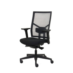 Workliving Zuidas Mesh Black Edition - Siège en Regain - Chaise de bureau ergonomique (N)EN 1335