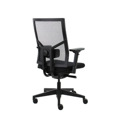 Workliving Zuidas Mesh Black Edition - Siège en Regain - Chaise de bureau ergonomique (N)EN 1335