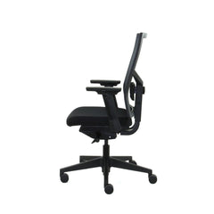 Workliving Zuidas Mesh Black Edition - Siège en Regain - Chaise de bureau ergonomique (N)EN 1335
