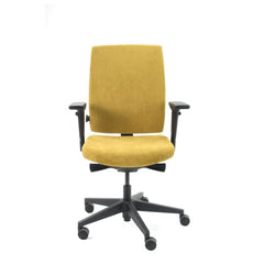 Workliving Eva Comfort Geel Regain - Ergonomische Bureaustoel (N)EN 1335