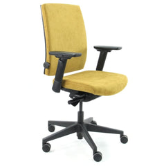 Workliving Eva Comfort Geel Regain - Ergonomische Bureaustoel (N)EN 1335