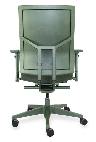 Workliving Zuidas Confort Édition Spéciale Vert - Sans Support Lombaire - Chaise de Bureau Ergonomique (N)EN 1335