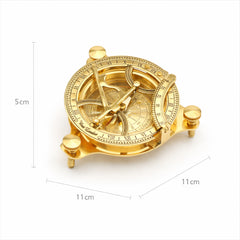 Antique Style Brass Sundial Compass  | Classic Nautical Décor