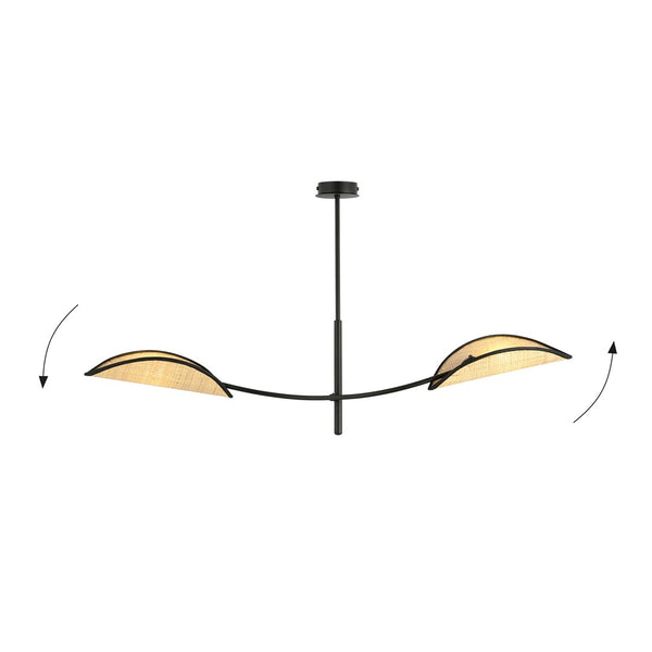 LOTUS 2 BLACK/RATTAN
