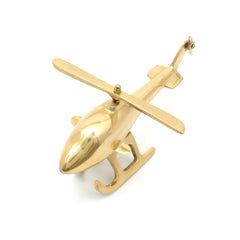 Klassieke Vliegtuig Helikopter Bureau Decoratie | Aluminium Afwerking | Goud
