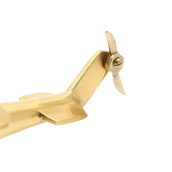 Klassieke Vliegtuig Helikopter Bureau Decoratie | Aluminium Afwerking | Goud