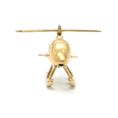 Klassieke Vliegtuig Helikopter Bureau Decoratie | Aluminium Afwerking | Goud