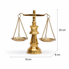 Antique-Style Gold Balance Scale | Library & Desk Decor