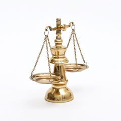 Antique-Style Gold Balance Scale | Library & Desk Decor