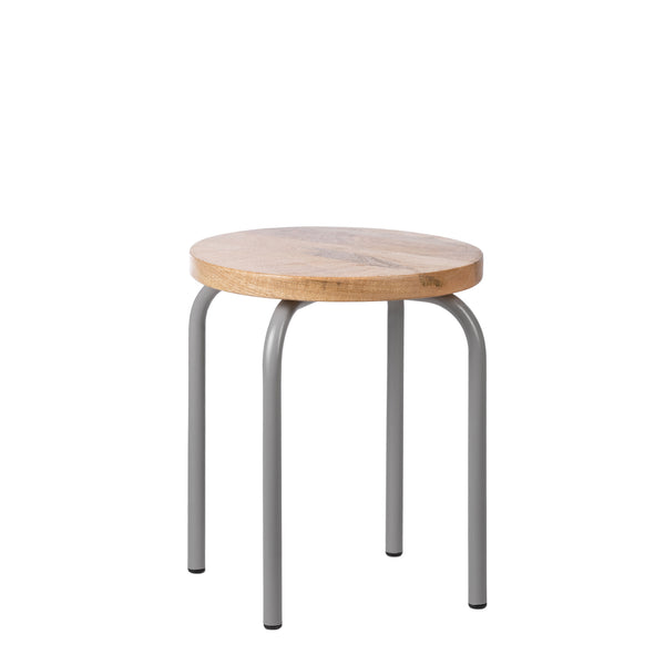 KidsDepot stool Circle - grey