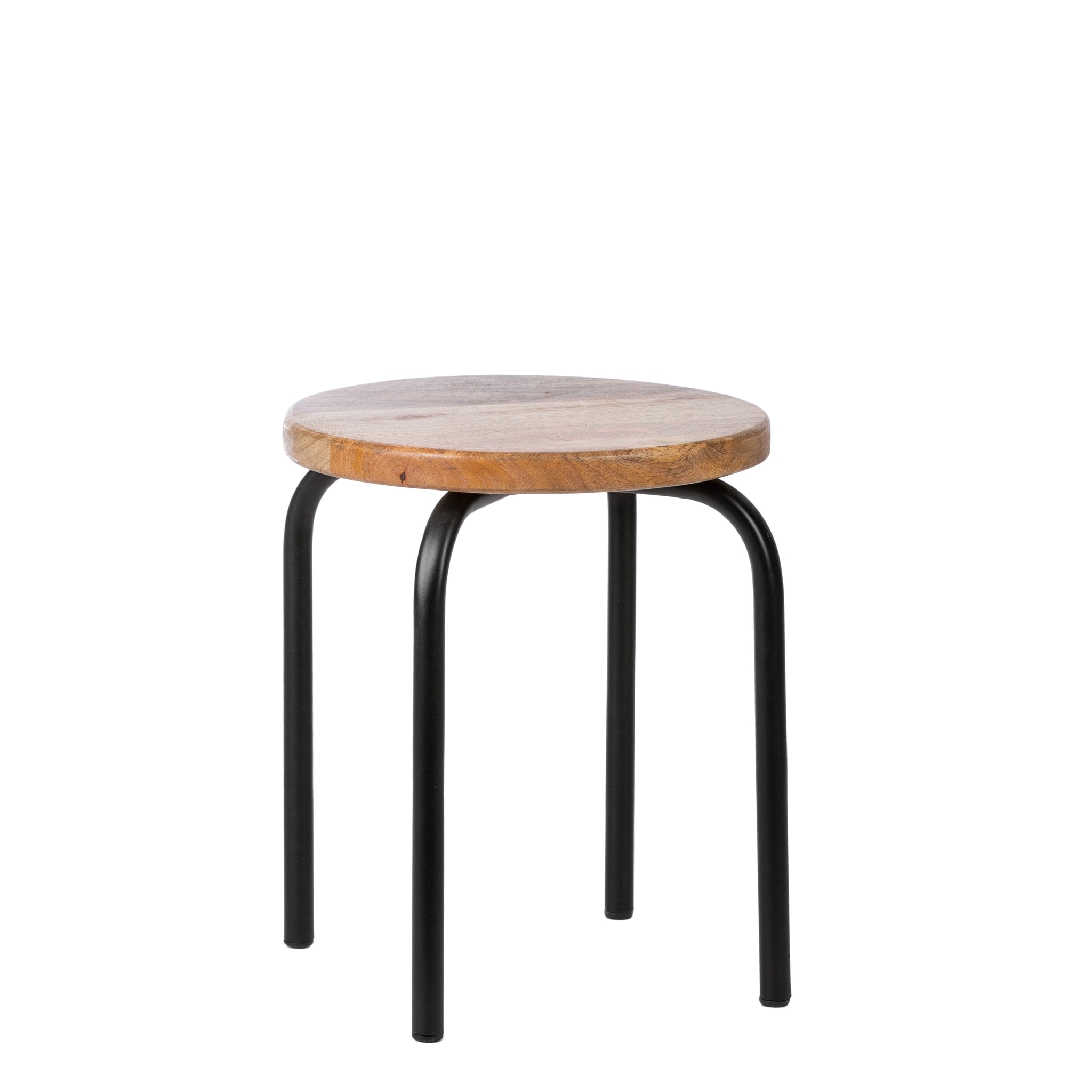 KidsDepot stool Circle - black