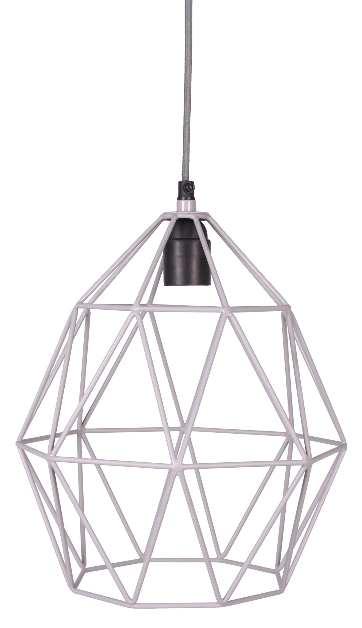 Wire pendant lamp gray Ø27 cm