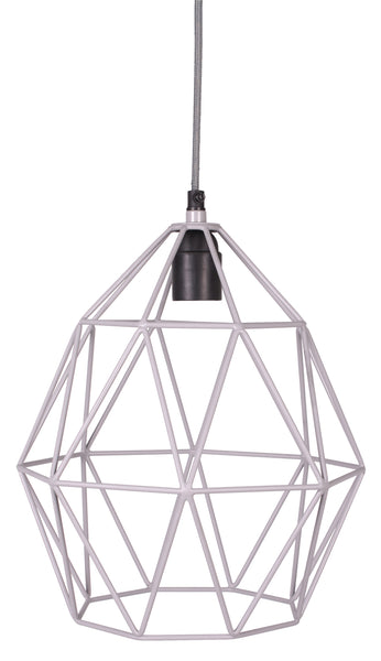 Wire pendant lamp gray Ø27 cm